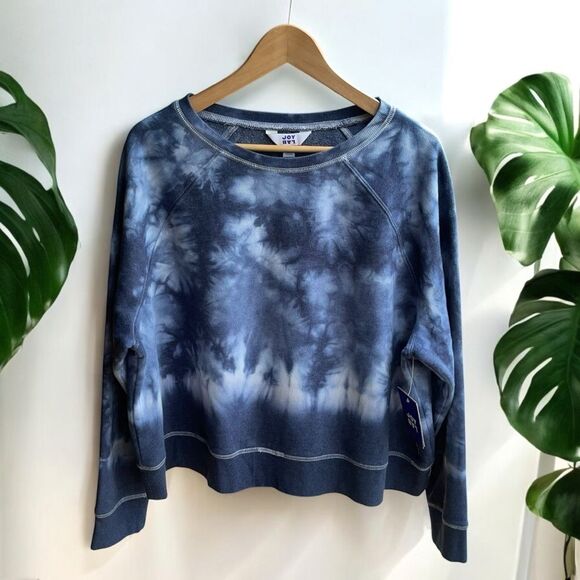 ๐ Joy Lab Tie Dye Sweatshirt in Indigo Blue - Picture 2 of 10